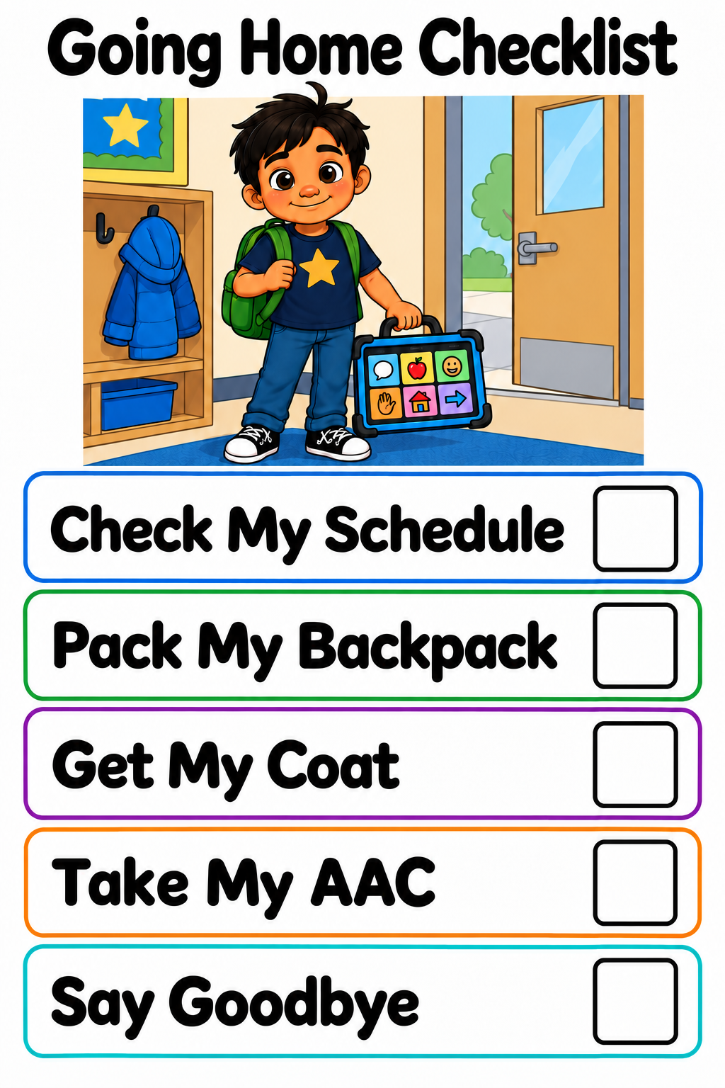 School Routine Checklists Bundle | 10 Printable Visual Supports