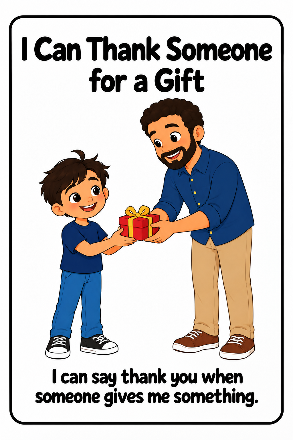 Saying Thank You Social Story