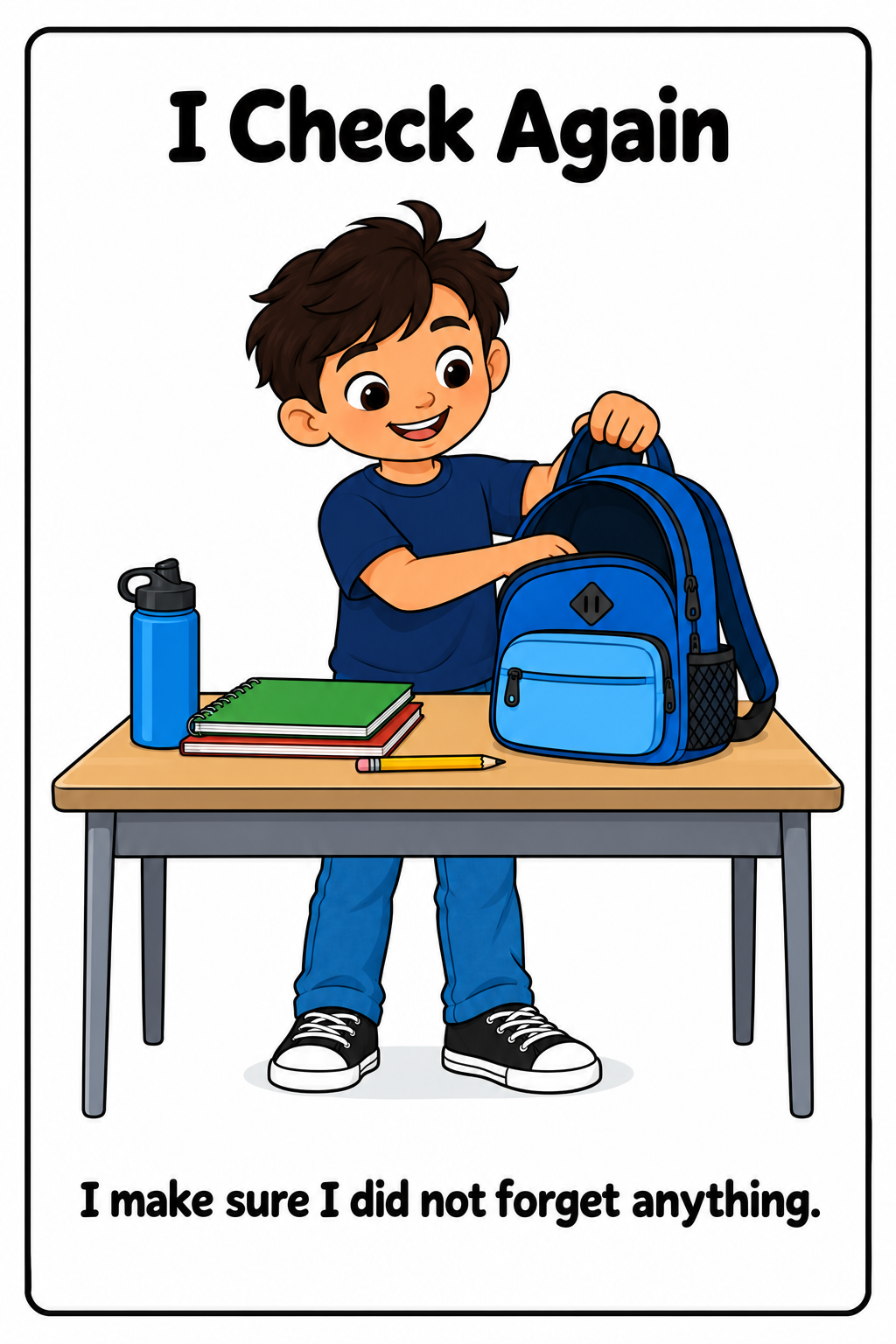 Packing My Backpack Social Story