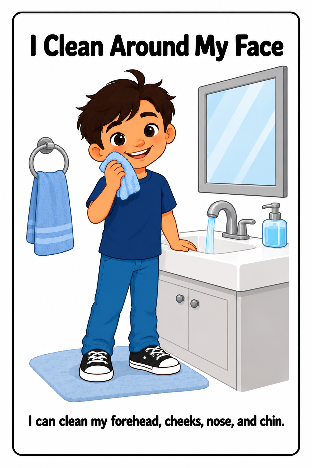 Washing My Face Social Story