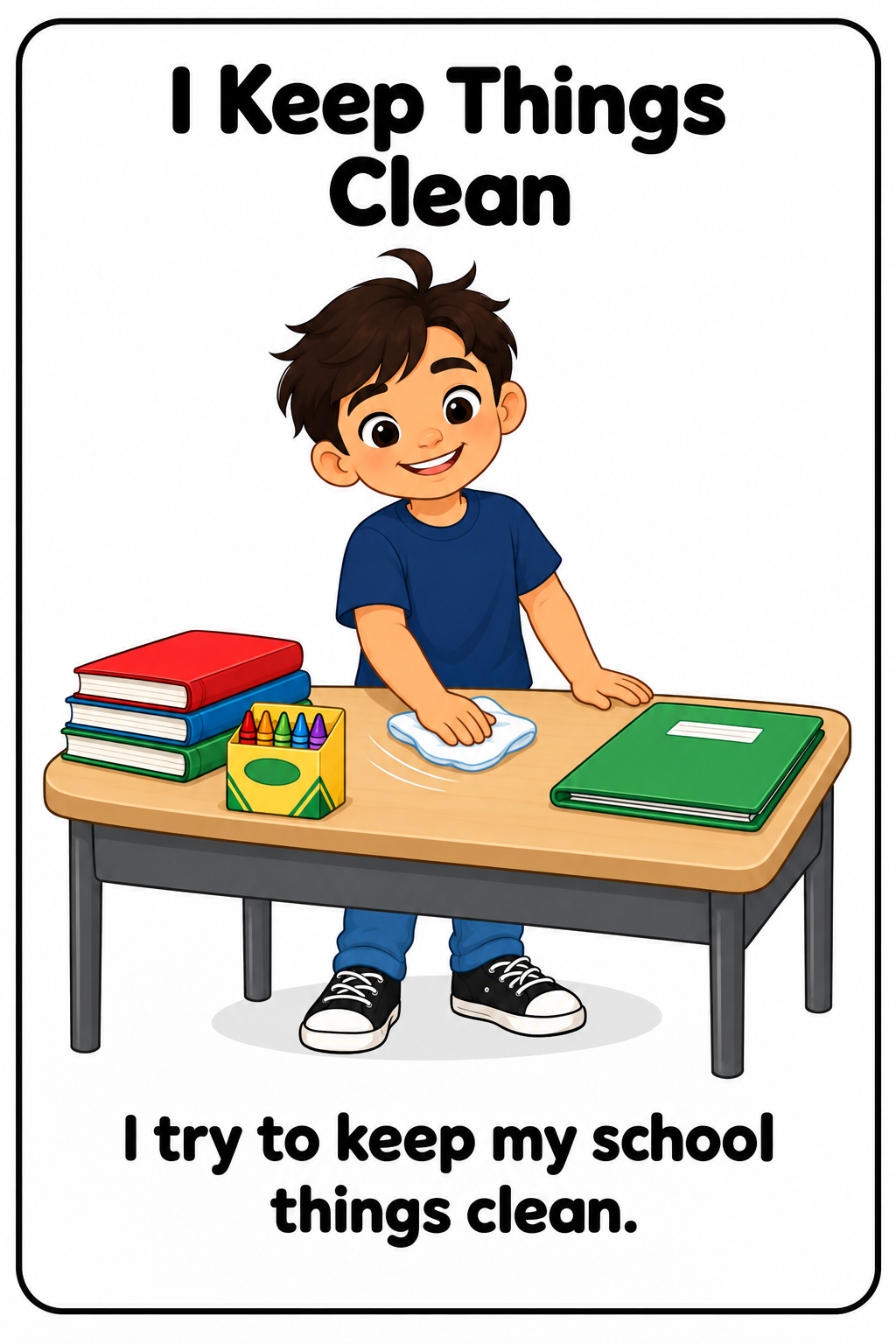 Taking Care of School Things Social Story