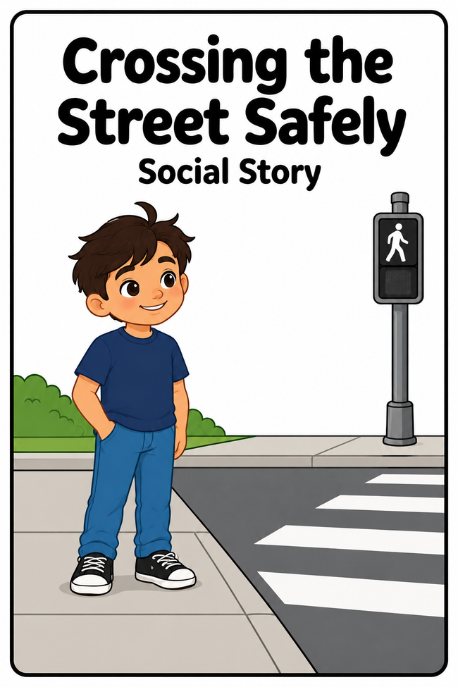 Crossing the Street Safely Social Story