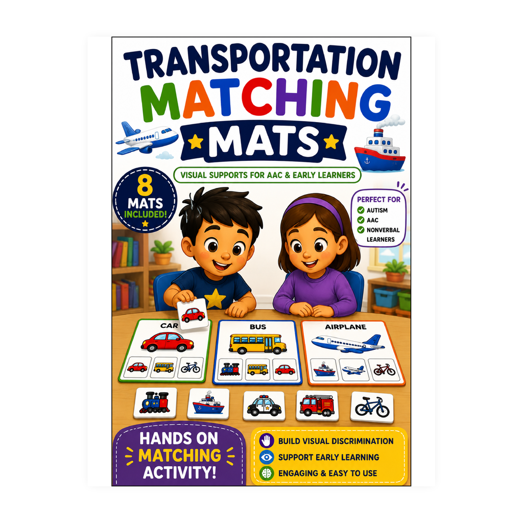 Transportation Matching Mats for Autism | Speech Fuel