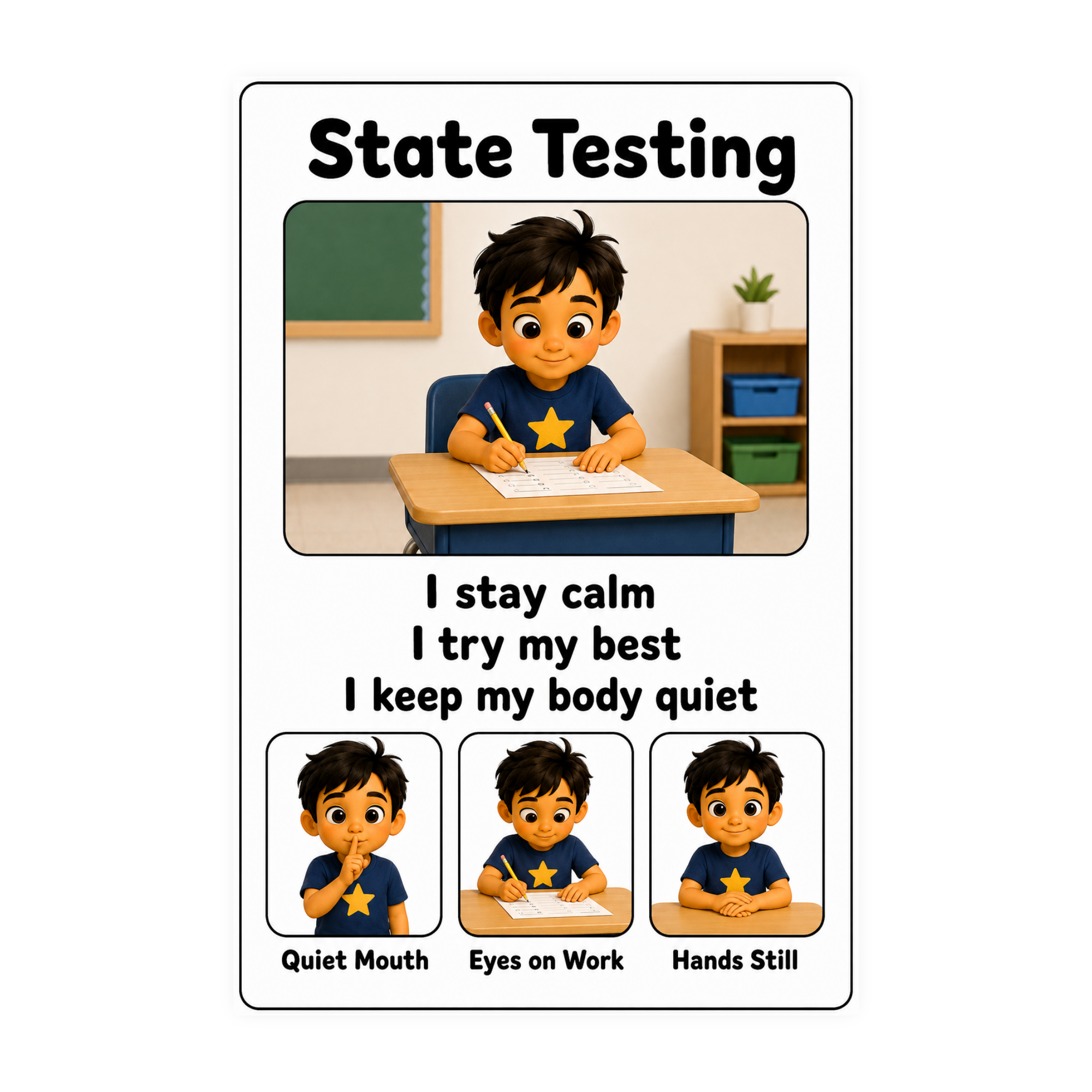 State Testing Visual Supports for Autism | Speech Fuel