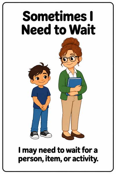 Waiting Politely Social Story