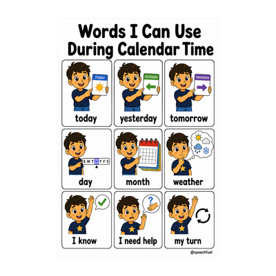 Words I Can Use Communication Boards