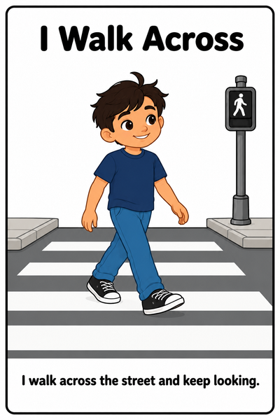 Crossing the Street Safely Social Story