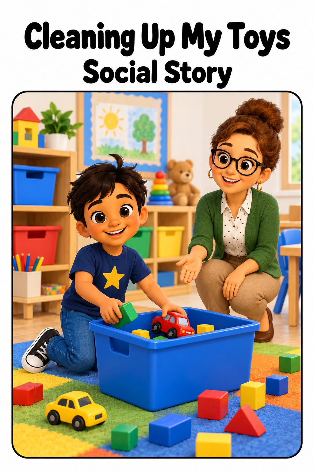 Cleaning Up My Toys Social Story