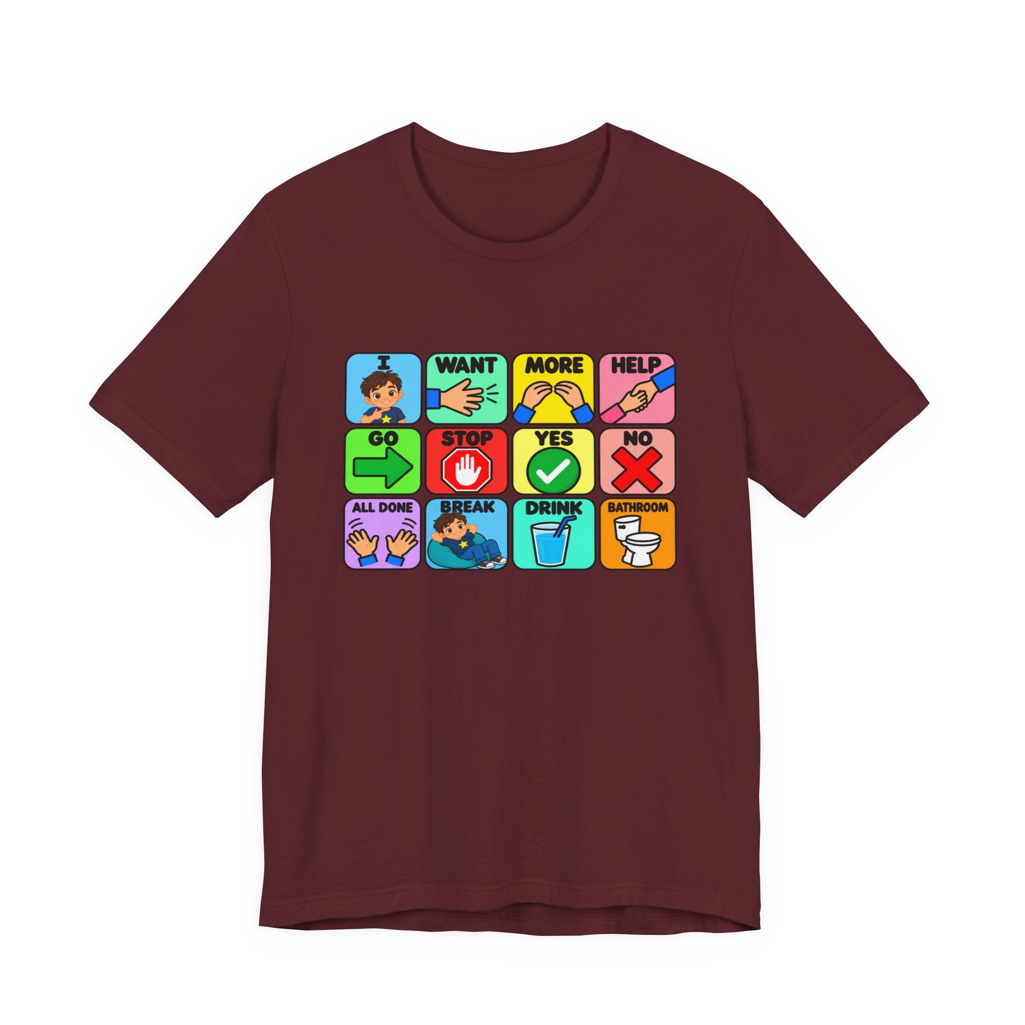 Shirt AAC Communication Board Shirt Bella Canvas Autism Speech Therapy
