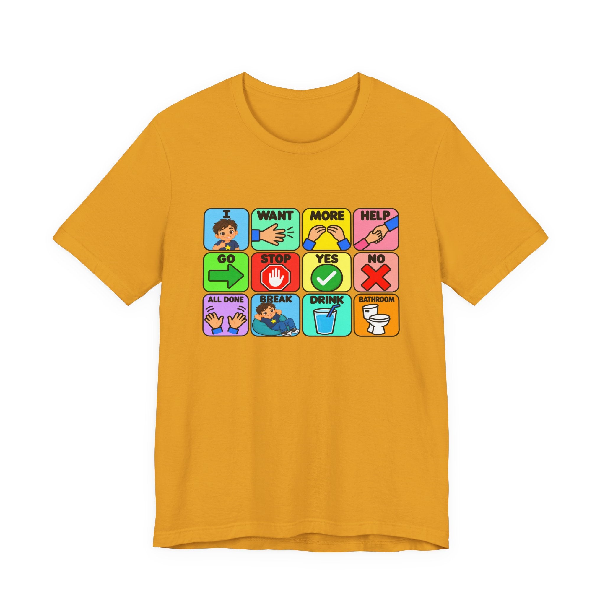 Shirt AAC Communication Board Shirt Bella Canvas Autism Speech Therapy