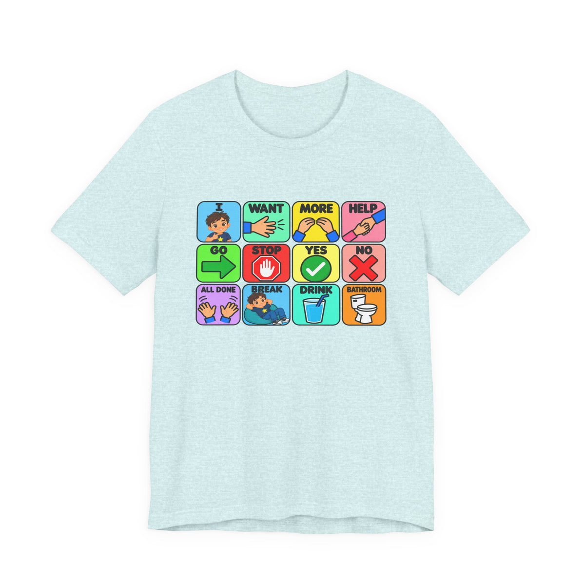 Shirt AAC Communication Board Shirt Bella Canvas Autism Speech Therapy