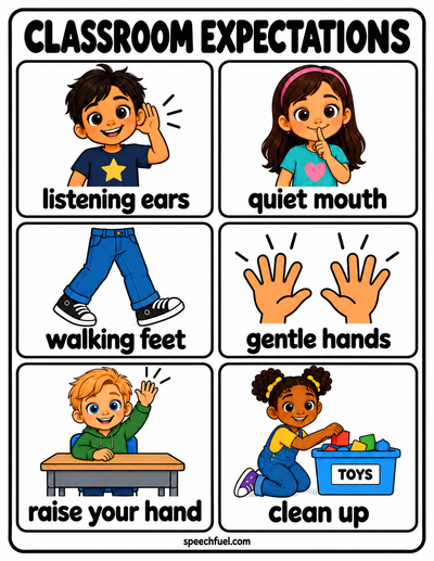 10 Printable Visual Support Posters