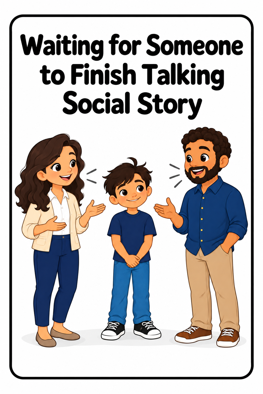 Waiting for Someone to Finish Talking Social Story