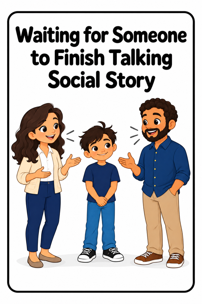 Waiting for Someone to Finish Talking Social Story