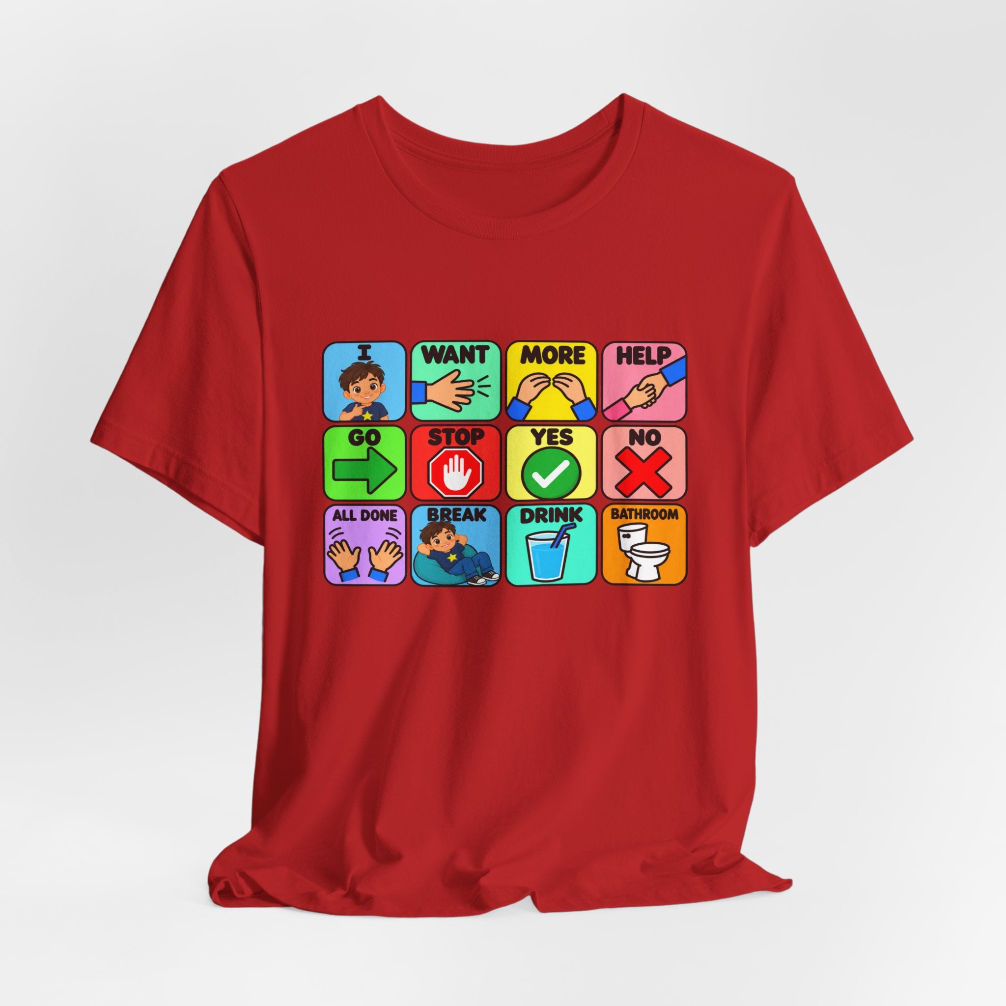 Shirt AAC Communication Board Shirt Bella Canvas Autism Speech Therapy
