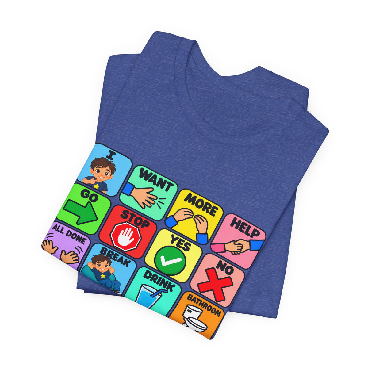 Shirt AAC Communication Board Shirt Bella Canvas Autism Speech Therapy