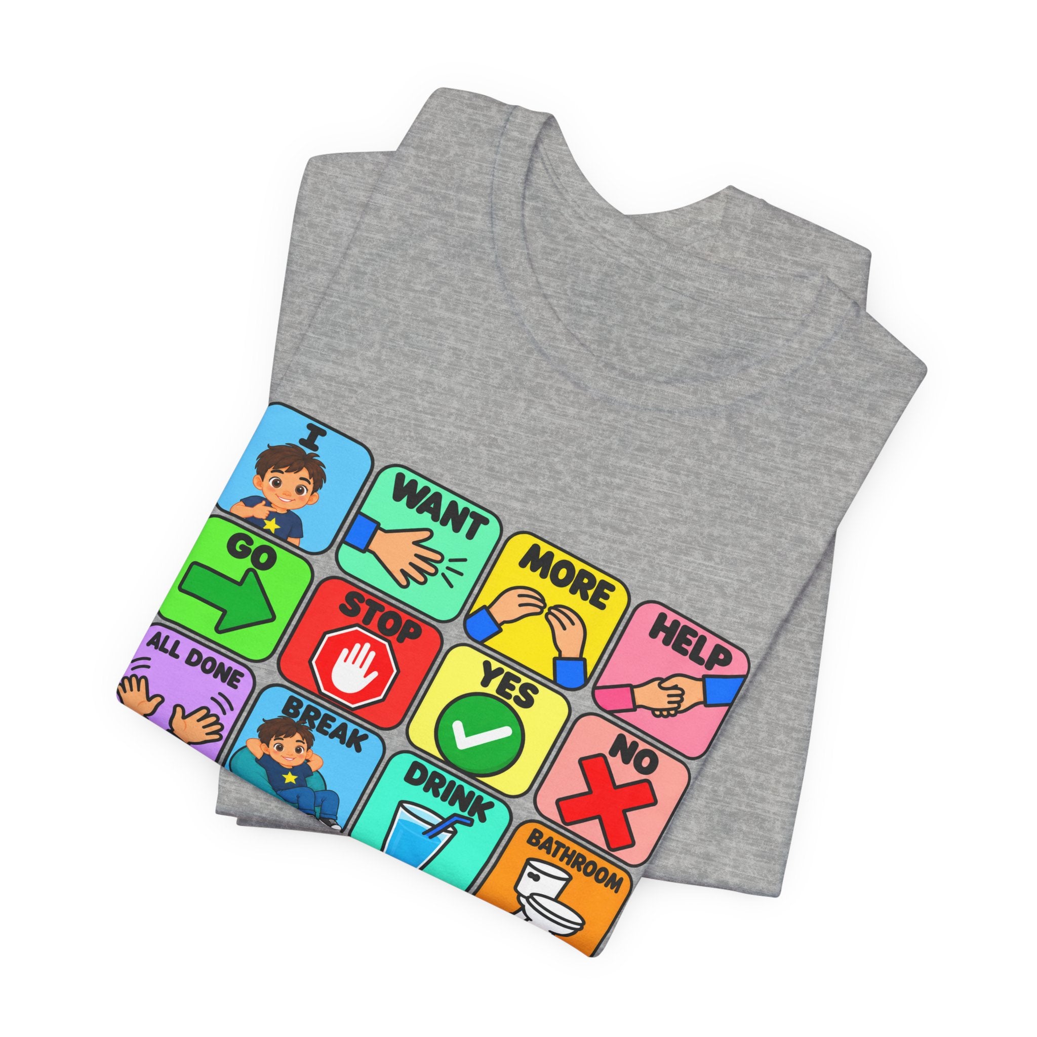 Shirt AAC Communication Board Shirt Bella Canvas Autism Speech Therapy