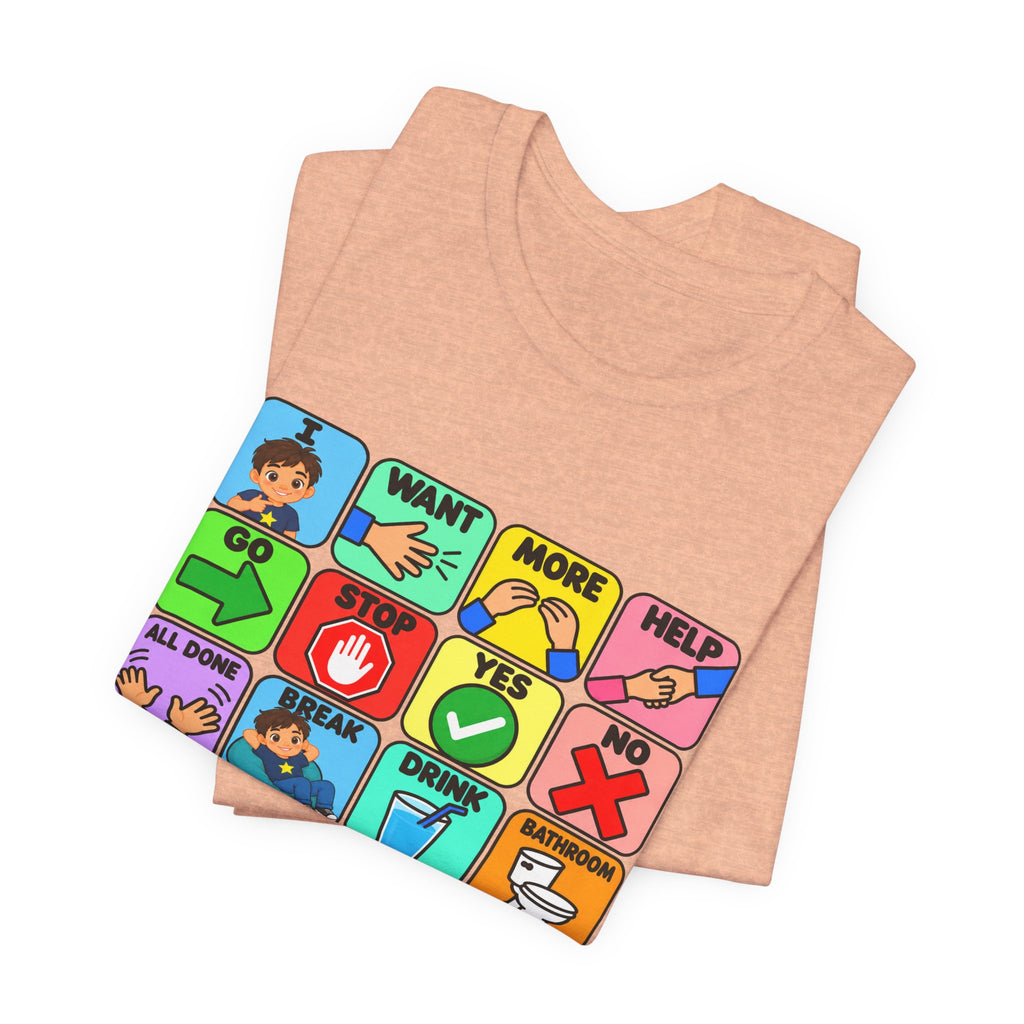 Shirt AAC Communication Board Shirt Bella Canvas Autism Speech Therapy