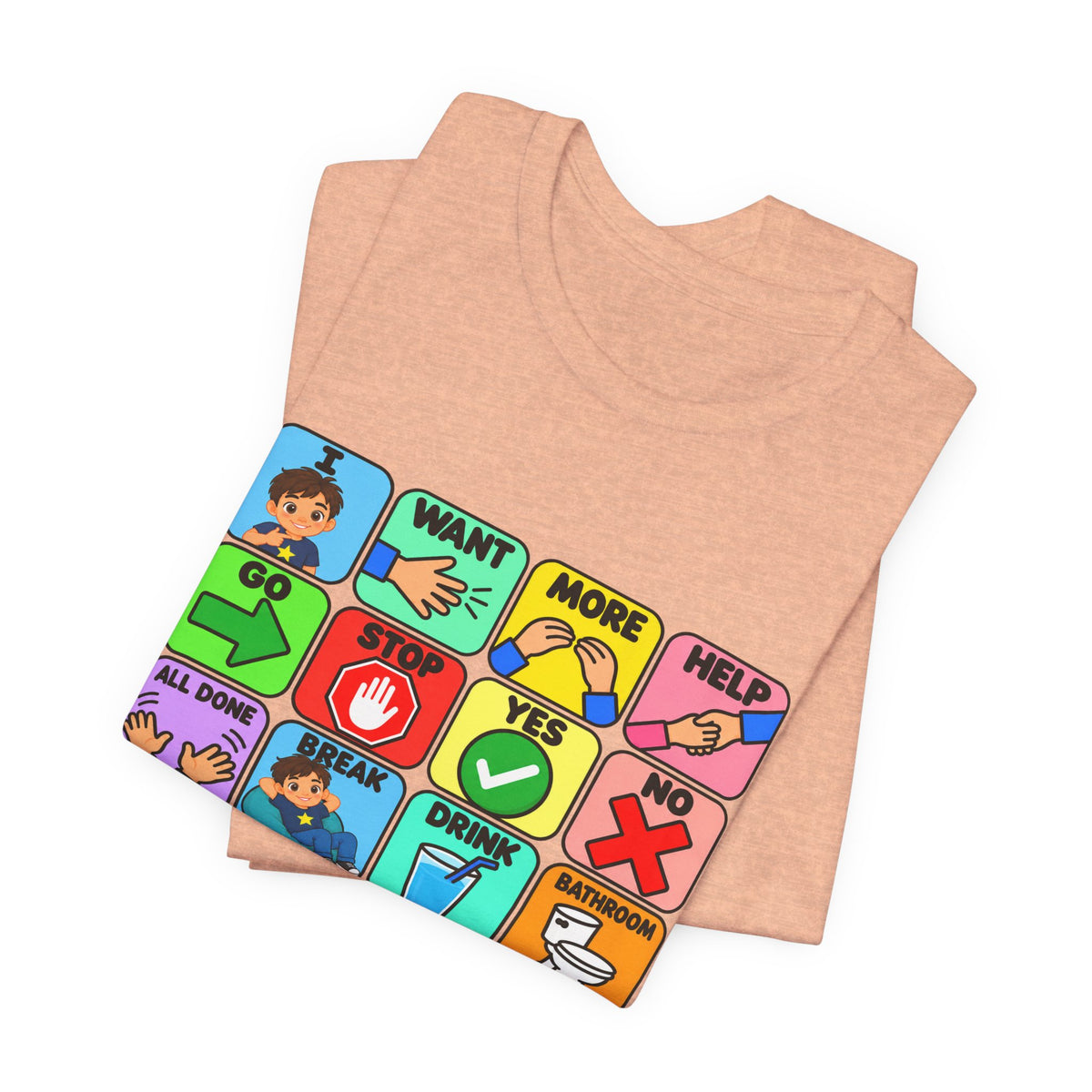 Shirt AAC Communication Board Shirt Bella Canvas Autism Speech Therapy