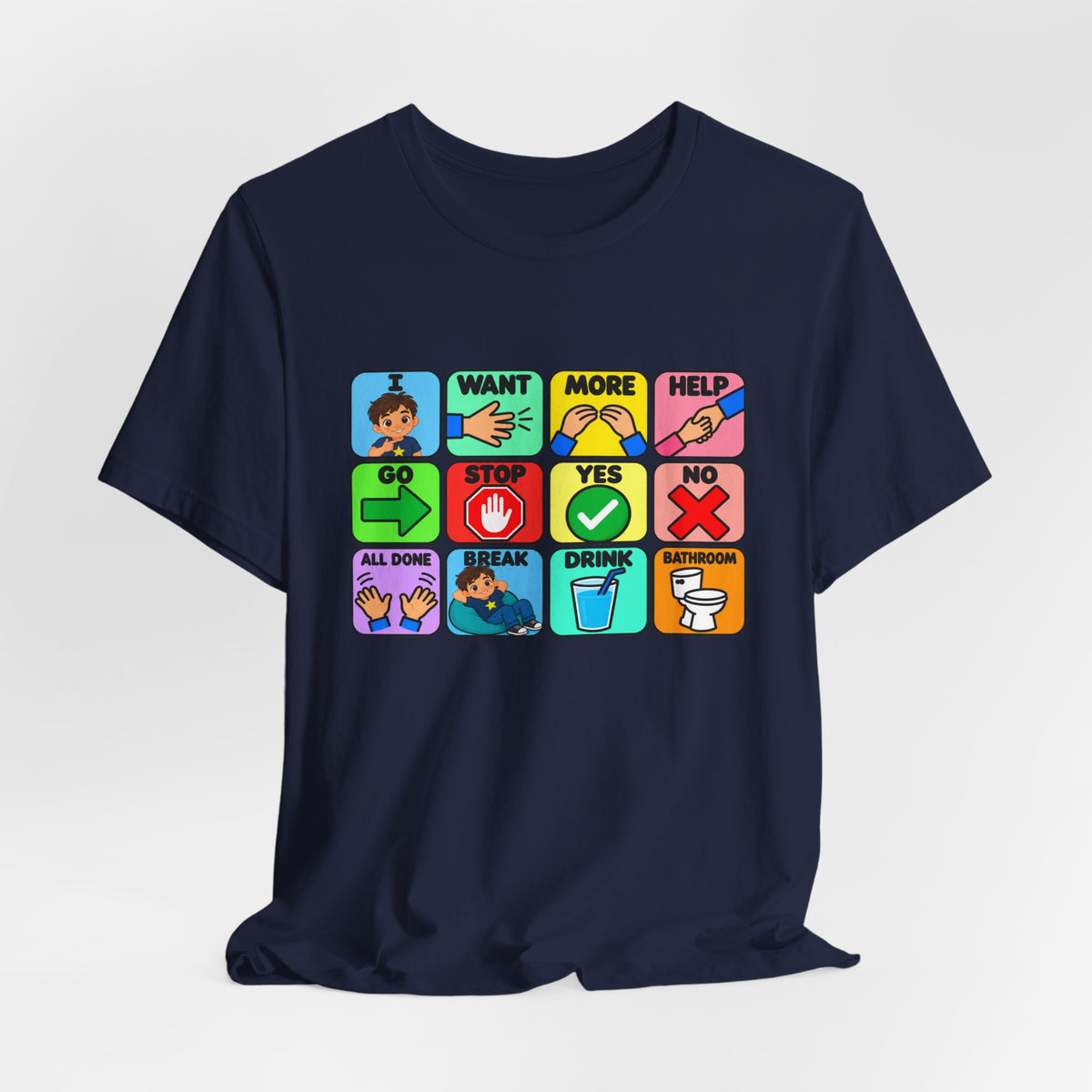 Shirt AAC Communication Board Shirt Bella Canvas Autism Speech Therapy
