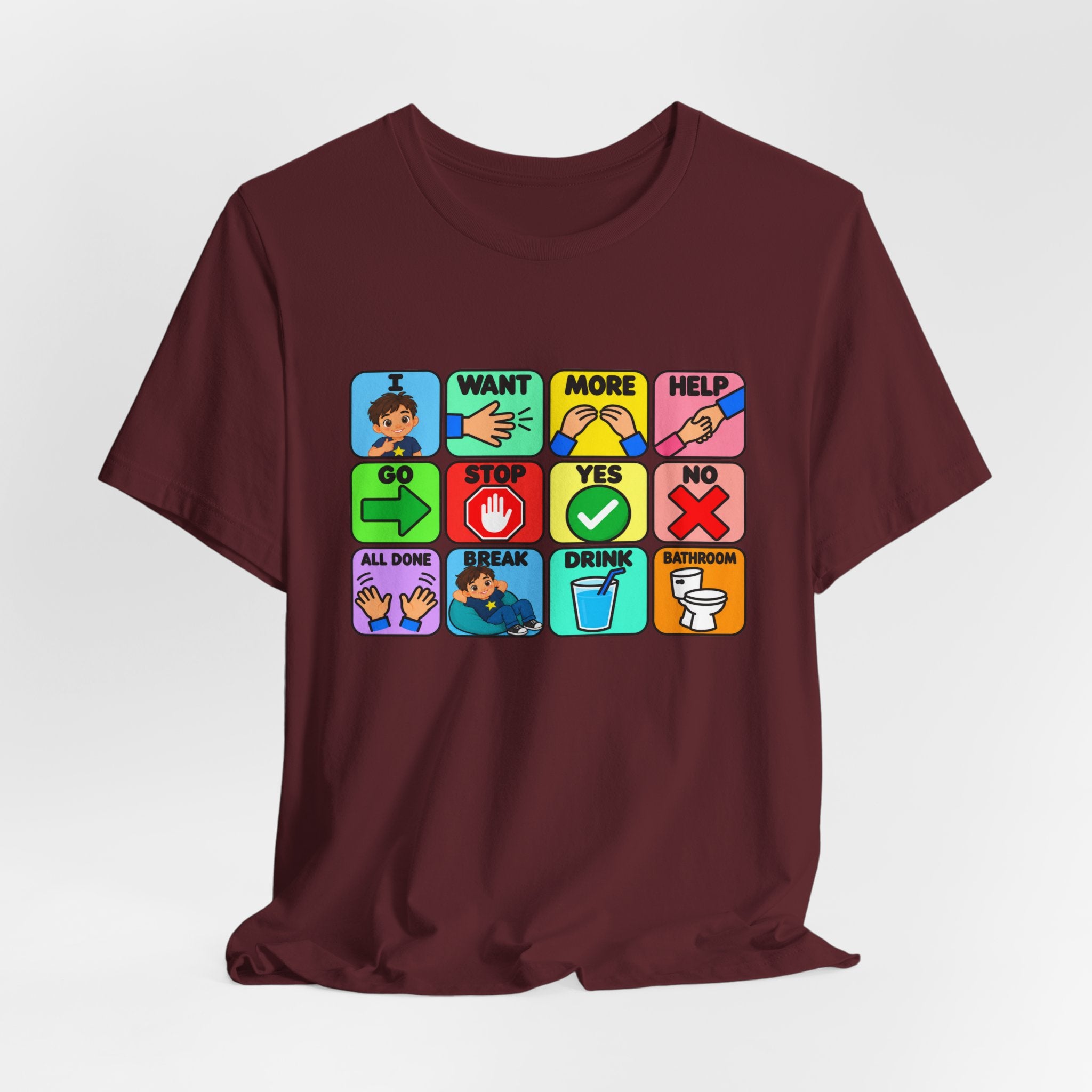 Shirt AAC Communication Board Shirt Bella Canvas Autism Speech Therapy