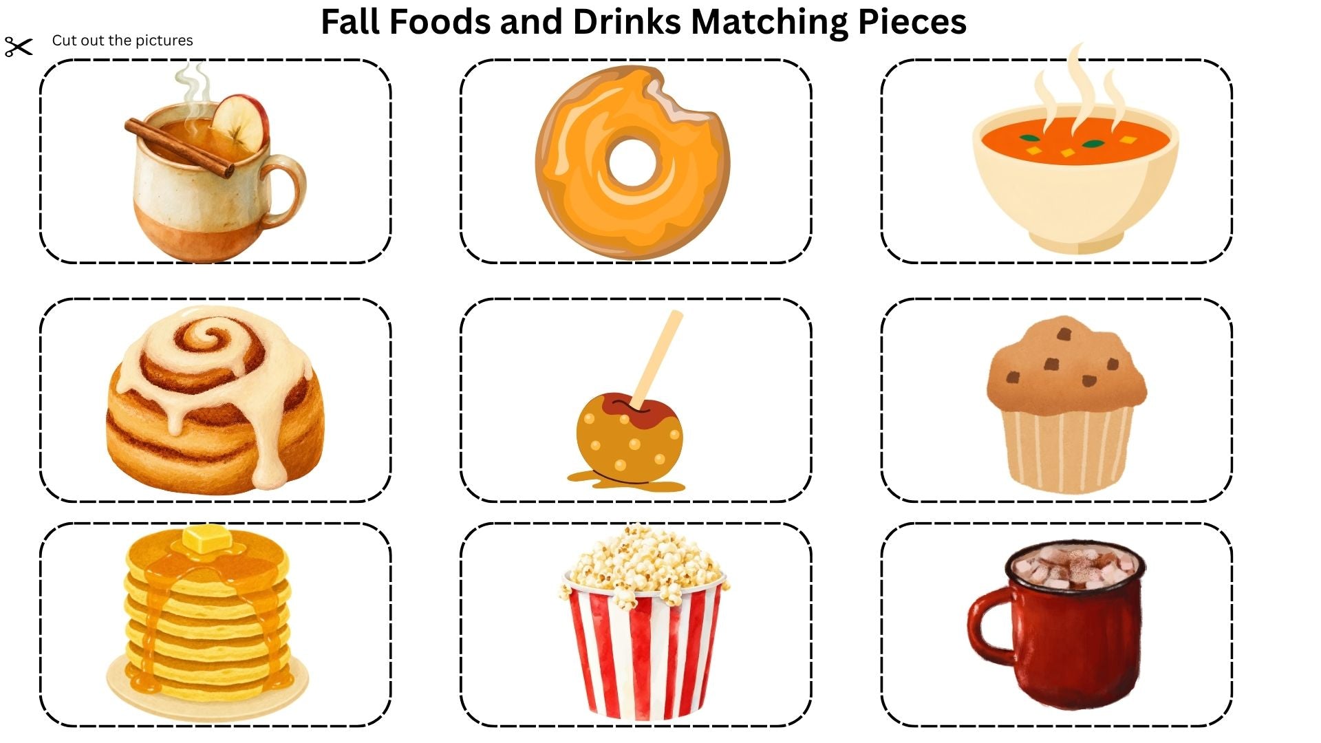 Fall Matching Boards for Special Education
