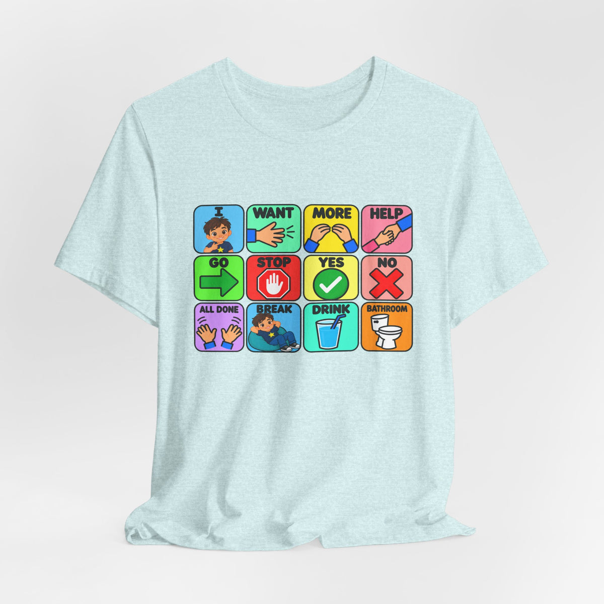 Shirt AAC Communication Board Shirt Bella Canvas Autism Speech Therapy