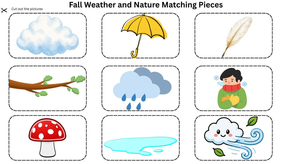 Fall Matching Boards for Special Education