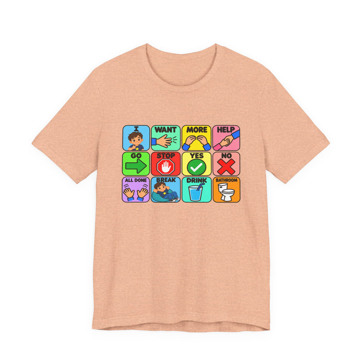 Shirt AAC Communication Board Shirt Bella Canvas Autism Speech Therapy