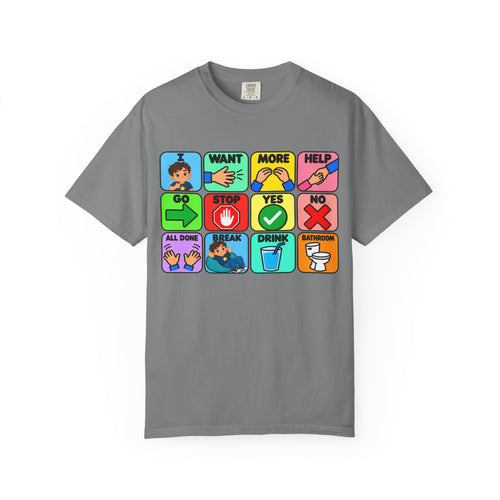 AAC Communication Board Shirt Comfort Colors