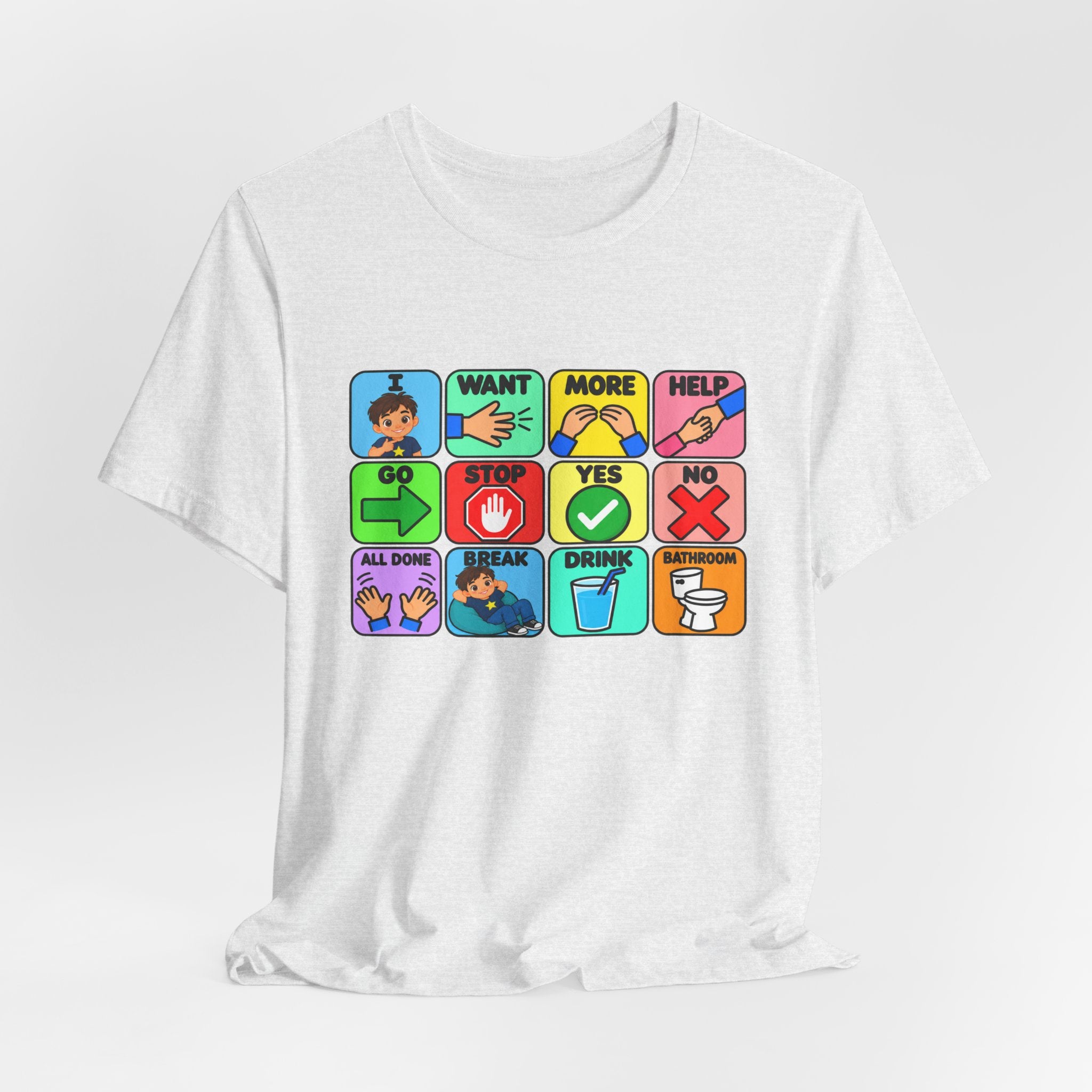 Shirt AAC Communication Board Shirt Bella Canvas Autism Speech Therapy