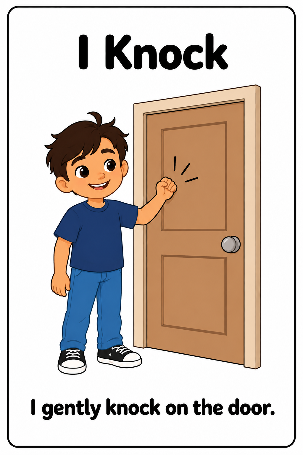 Knocking Before Entering Social Story