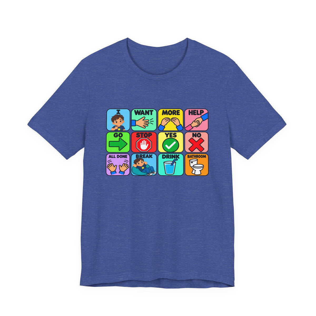 Shirt AAC Communication Board Shirt Bella Canvas Autism Speech Therapy