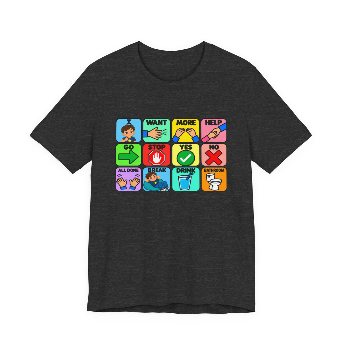 Shirt AAC Communication Board Shirt Bella Canvas Autism Speech Therapy