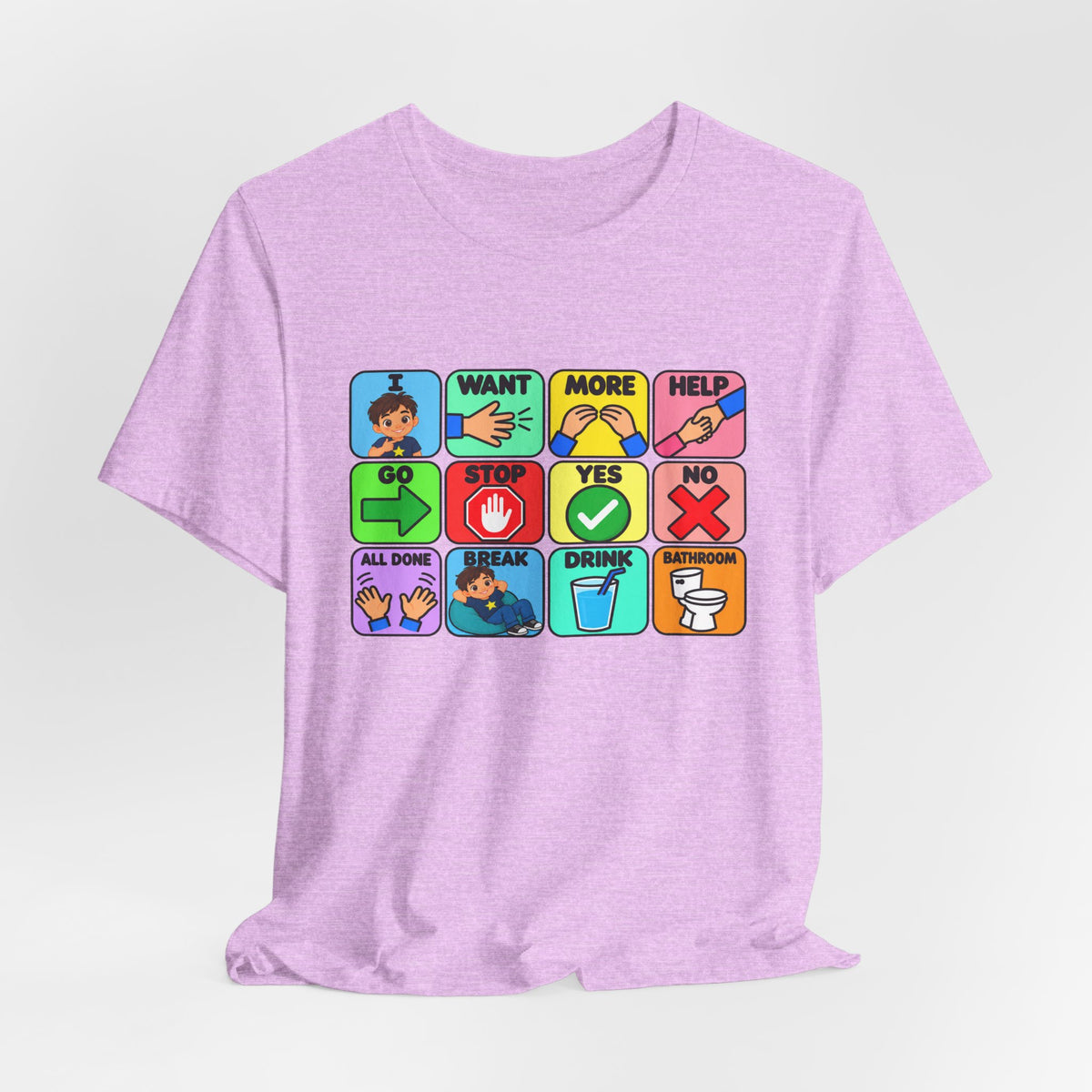 Shirt AAC Communication Board Shirt Bella Canvas Autism Speech Therapy