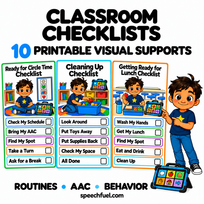 School Routine Checklists Bundle | 10 Printable Visual Supports