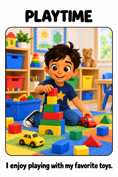 Cleaning Up My Toys Social Story