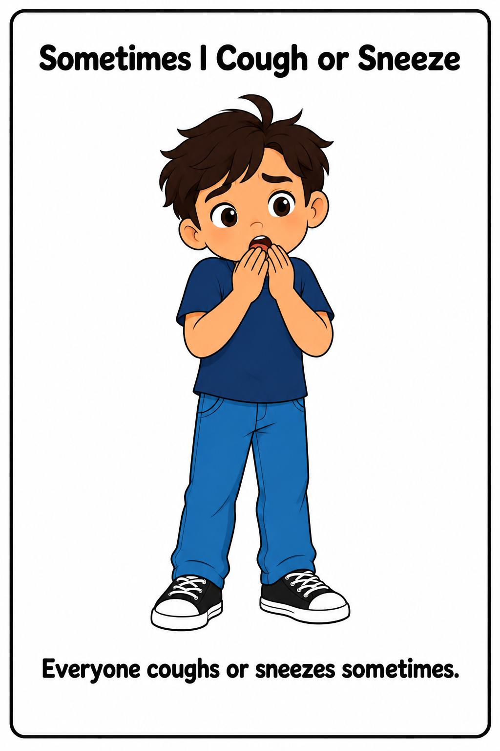 Covering My Cough and Sneeze Social Story