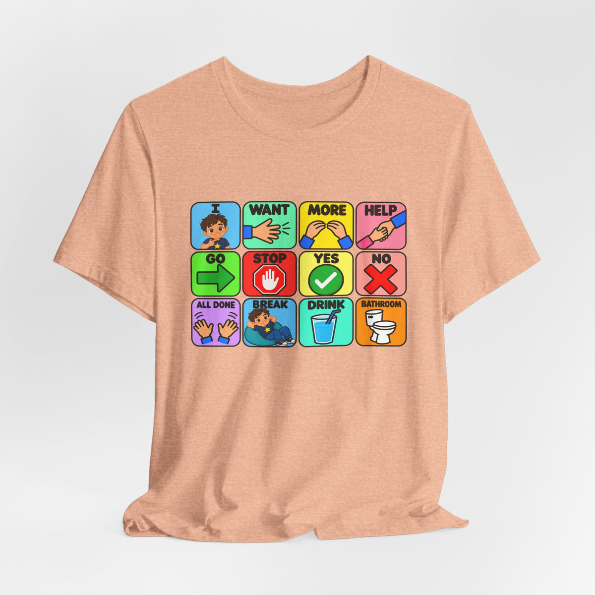 Shirt AAC Communication Board Shirt Bella Canvas Autism Speech Therapy