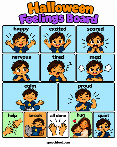 FREE Halloween AAC Communication Boards & Visual Supports Bundle