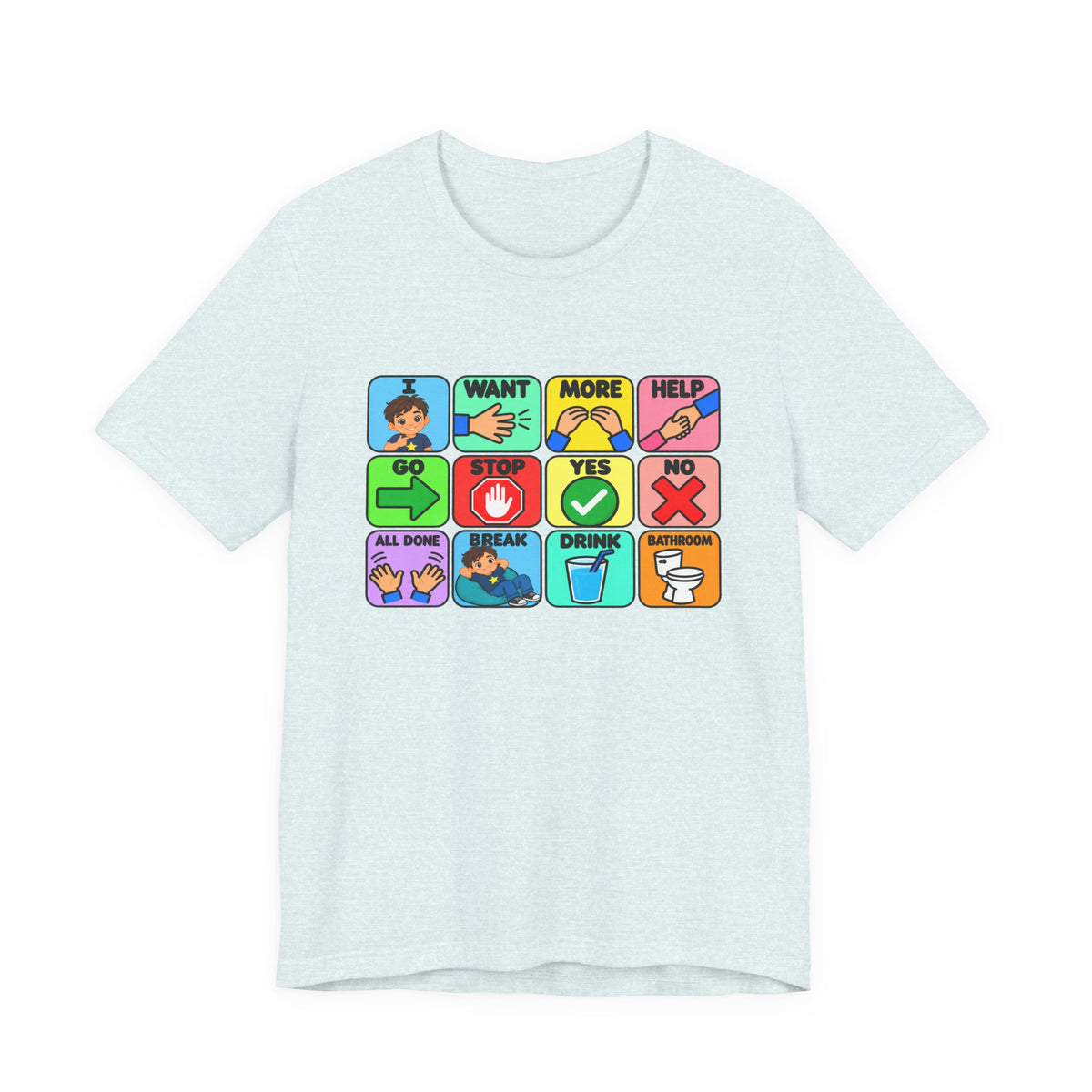 Shirt AAC Communication Board Shirt Bella Canvas Autism Speech Therapy