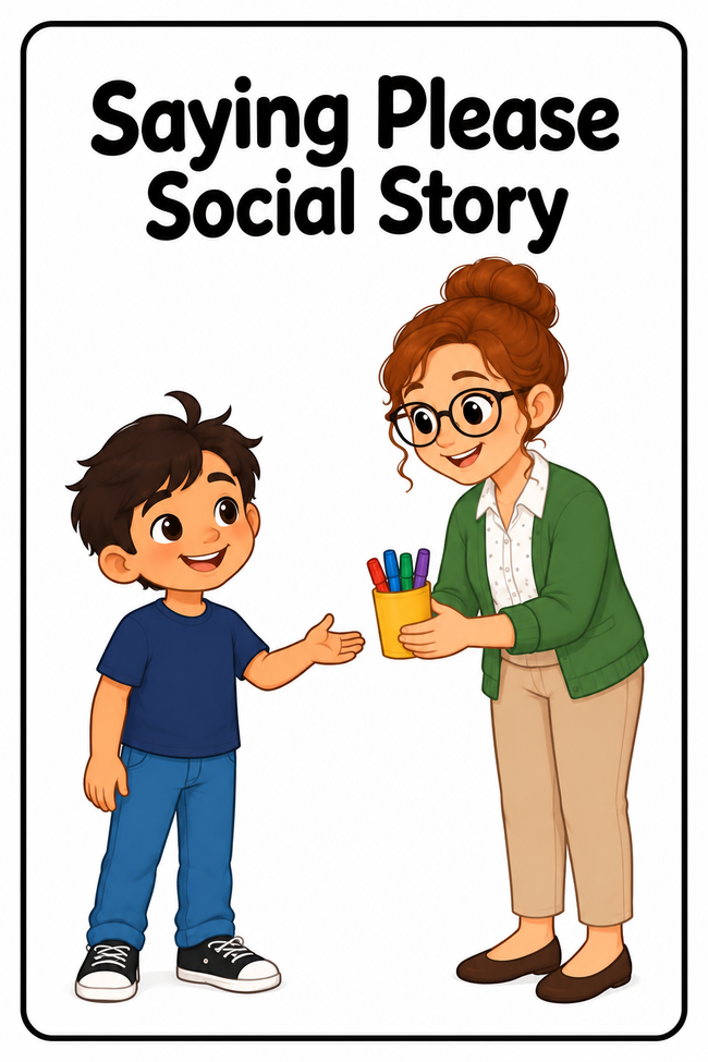 Saying Please Social Story