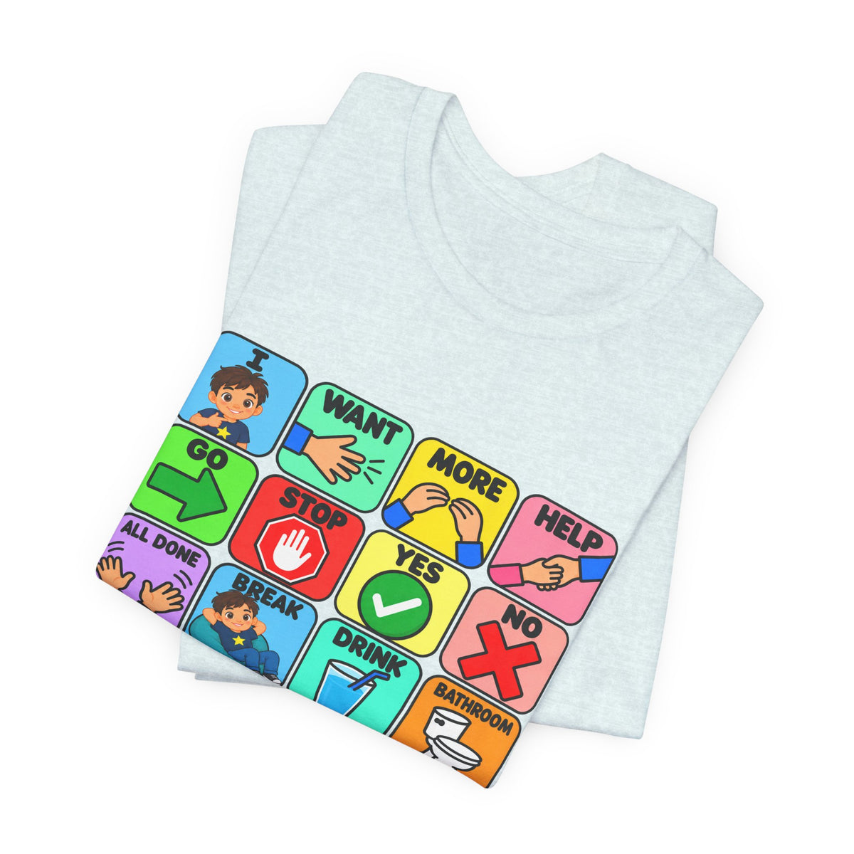 Shirt AAC Communication Board Shirt Bella Canvas Autism Speech Therapy