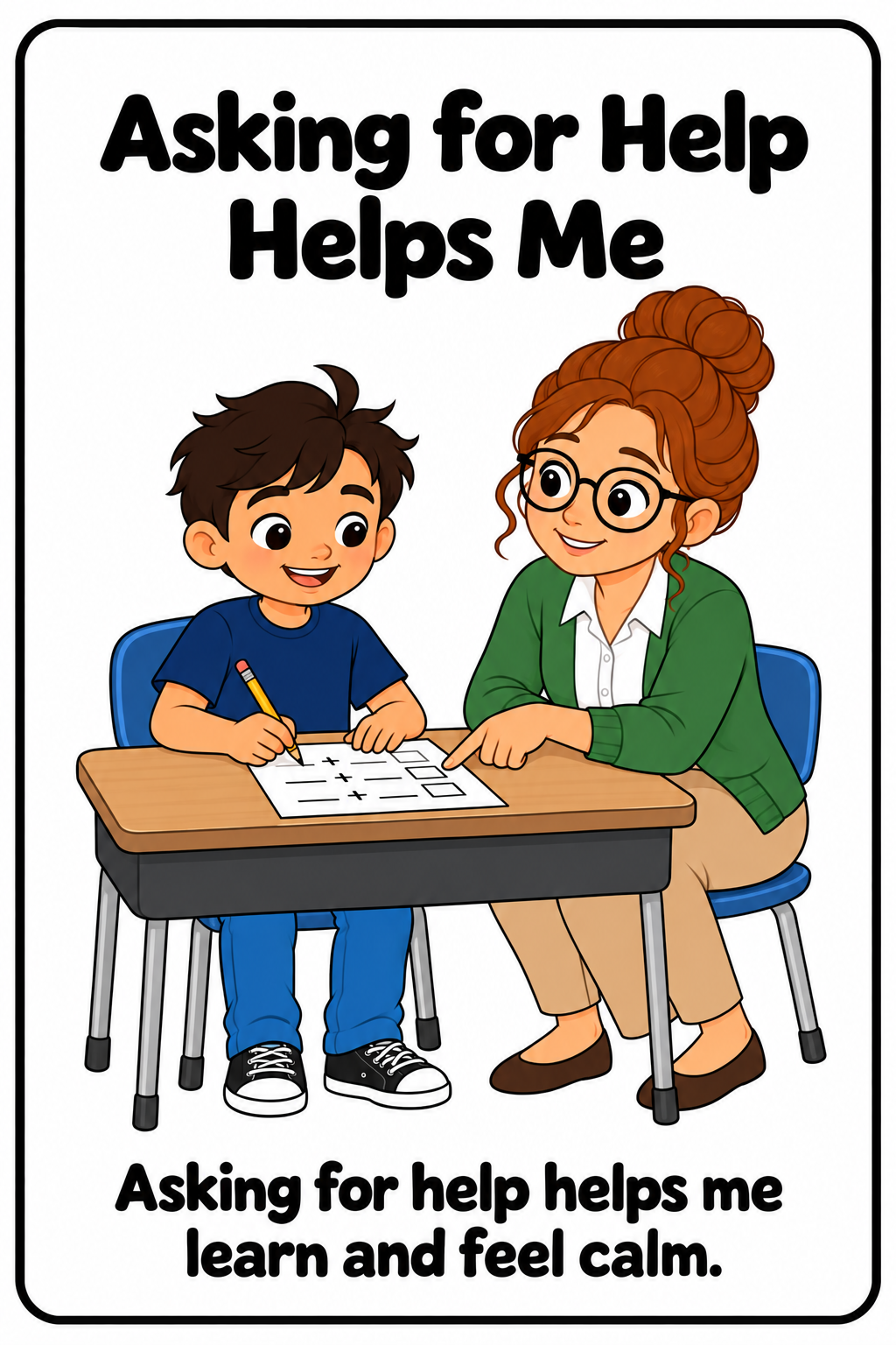 FREE Asking for Help Mini Social Story