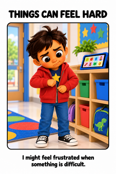 Using My Words or AAC to Ask for Help Social Story