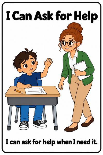 FREE Asking for Help Mini Social Story