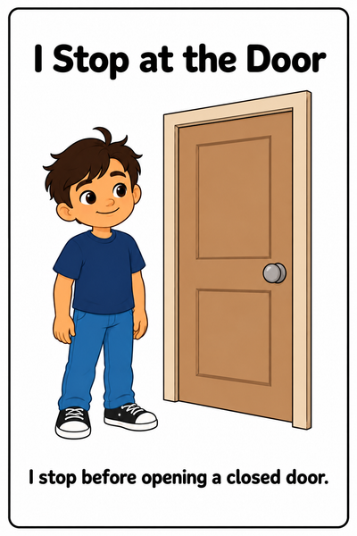 Knocking Before Entering Social Story