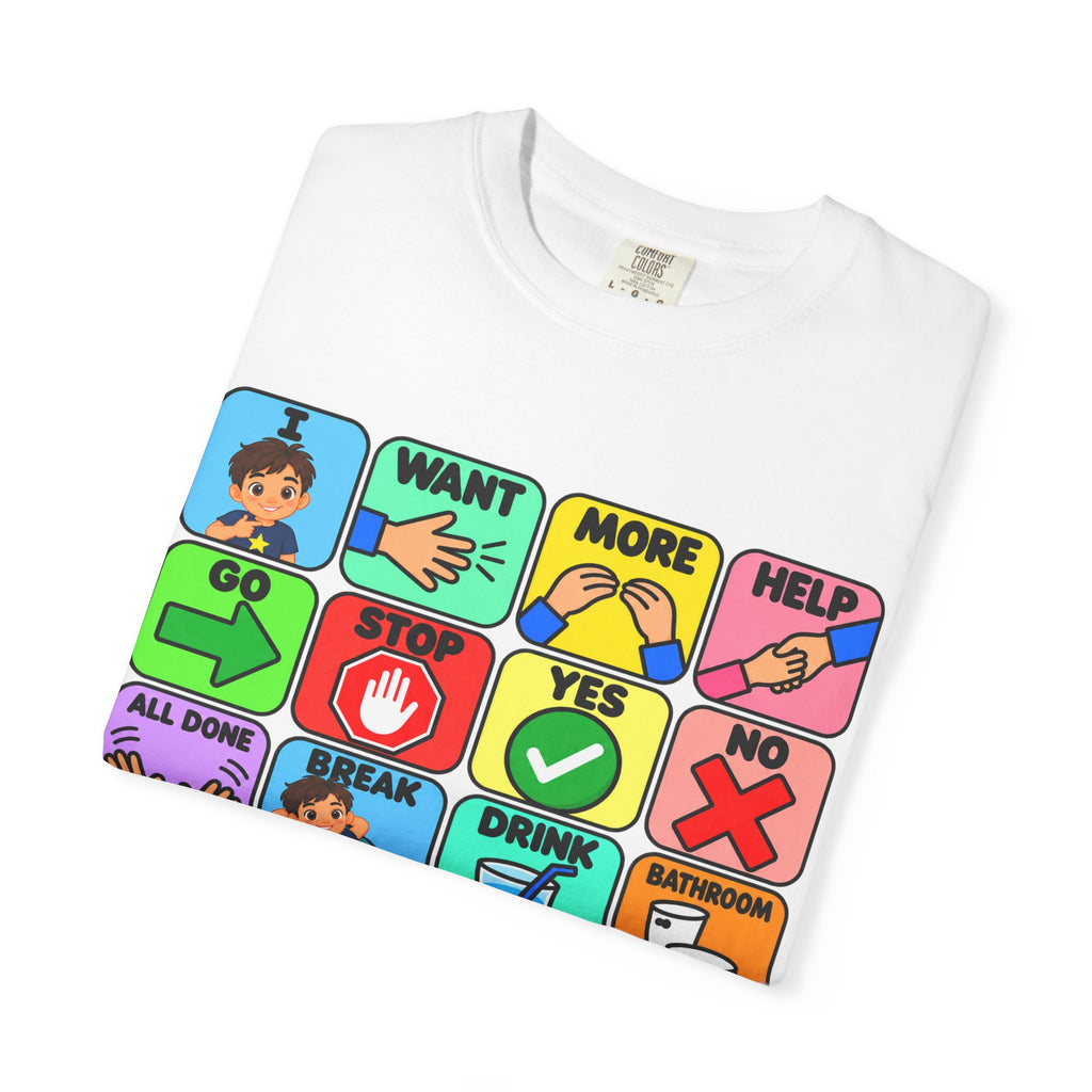AAC Communication Board Shirt Comfort Colors