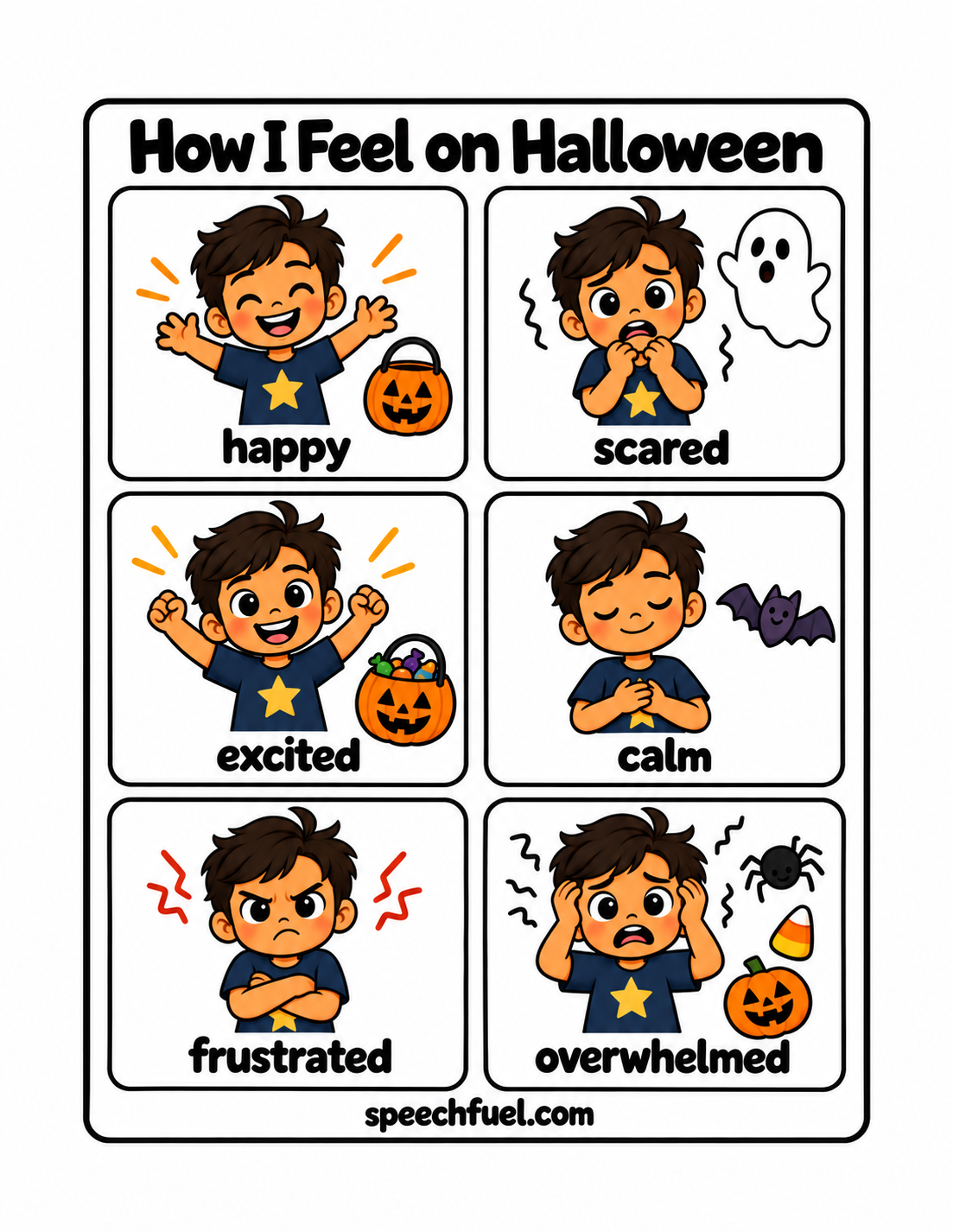 FREE Halloween Visual Supports Communication Pack