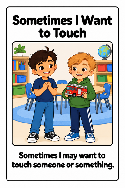 Keeping My Hands to Myself Social Story